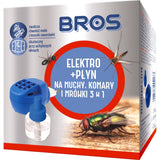Zestaw Bros Elektro + płyn 3w1 na muchy, komary i mrówki