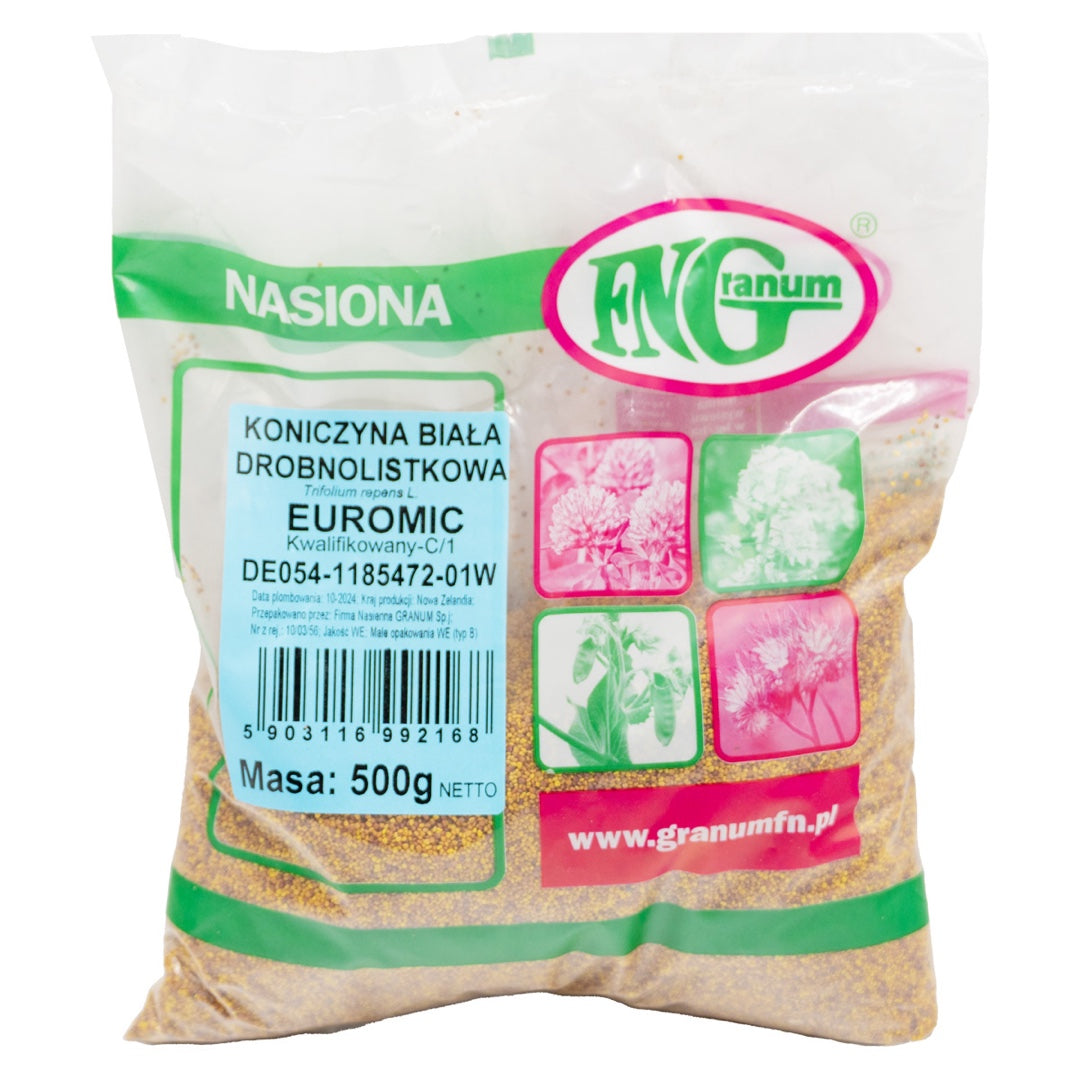 Woreczek nasion koniczyny białej drobnolistkowej Euromic 500 g firmy Granum