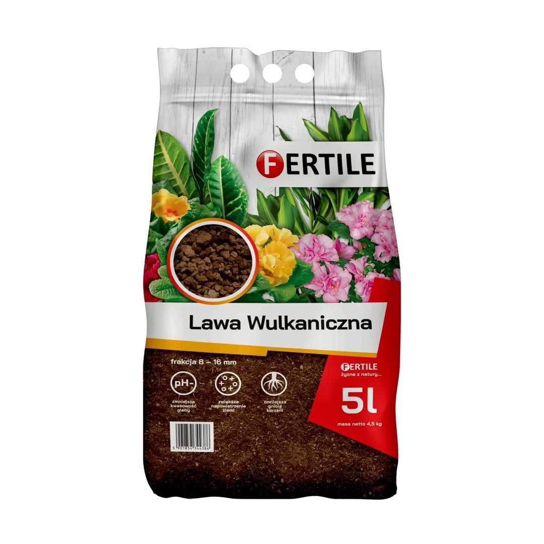 Worek lawy wulkanicznej Fertile 5 l, widok z przodu