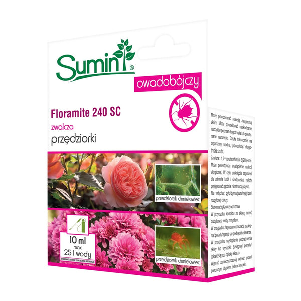 Pudełko 10 ml akarycydu Floramite 240 SC Sumin na przędziorki