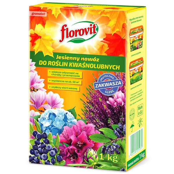 Florovit Jesienny nawóz do roślin kwaśnolubnych, karton 1 kg