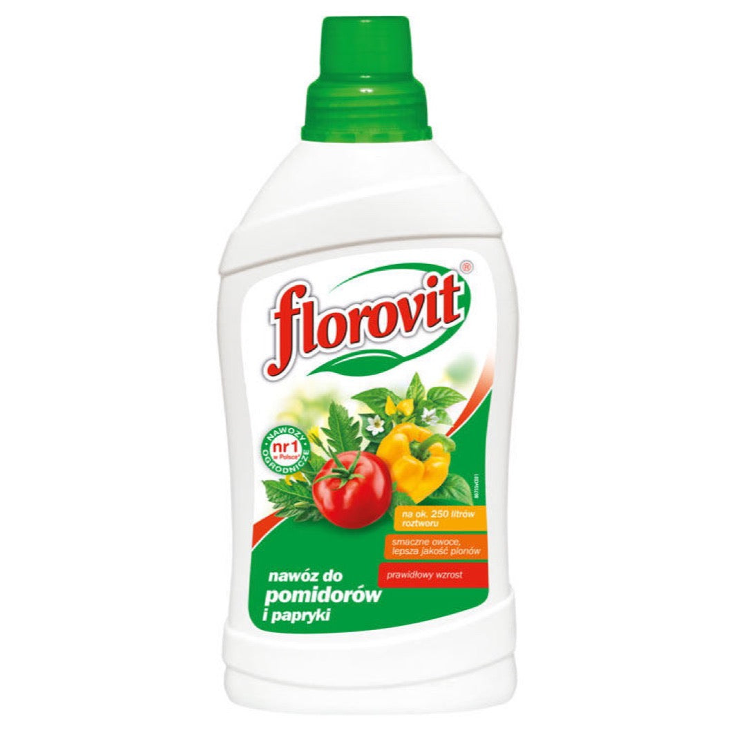 Butelka 1 l płynnego nawozu Florovit do pomidorów i papryki