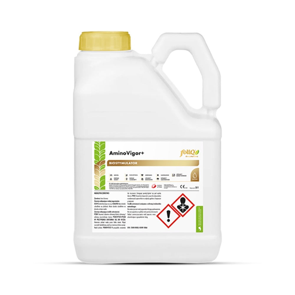 Kanister 5 l biostymulatora FoliQ AminoVigor+ firmy Agrii