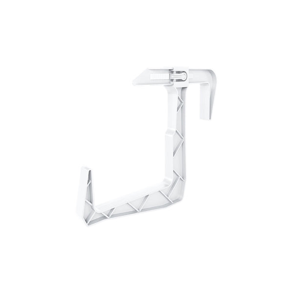 Uniwersalny uchwyt balkonowy Form-Plastic, kolor biały, na białym tle