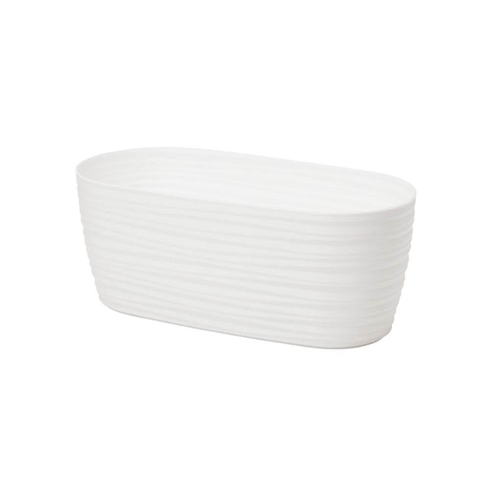 Biała skrzynka Sahara Petit Form-Plastic, 27 cm, na białym tle