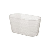 Transparentna bezbarwna skrzynka Diament Petit Form-Plastic, 27 cm, na białym tle