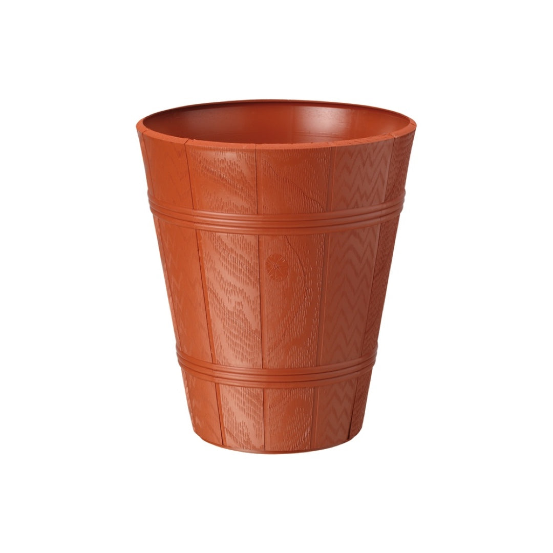 Terakotowa wysoka donica Palmówka Drewnopodobna rozmiar 4 Form-Plastic