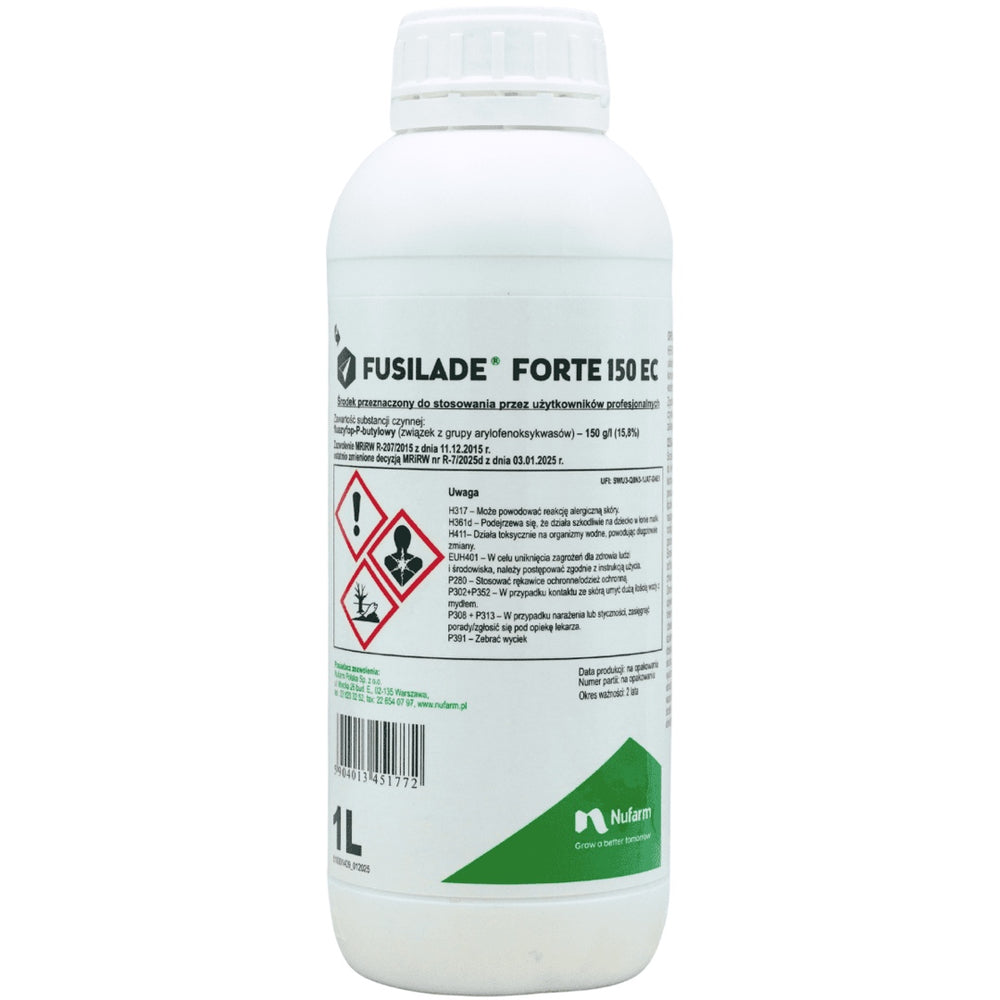 Butelka 1 l herbicydu Fusilade Forte 150 EC firmy Nufarm