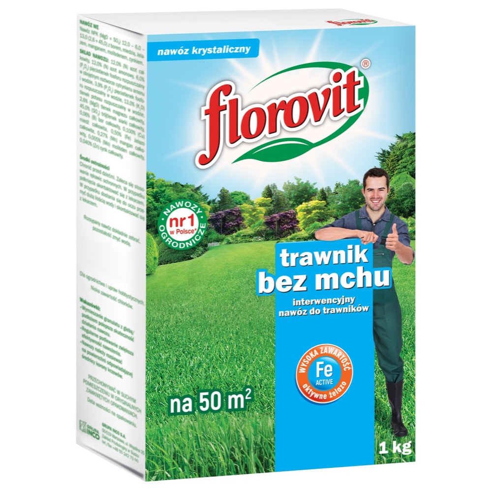 Karton interwencyjnego nawozu Florovit do trawników 1 kg