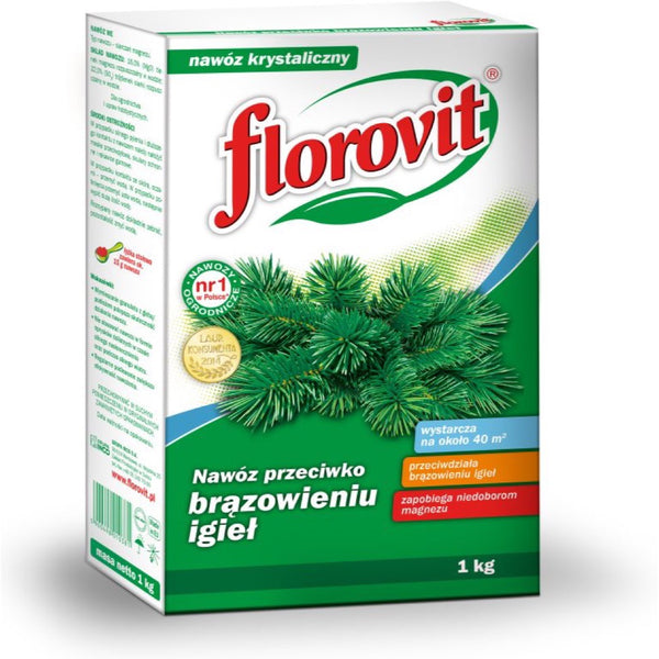 Karton nawozu Florovit przeciwko brązowieniu igieł 1 kg