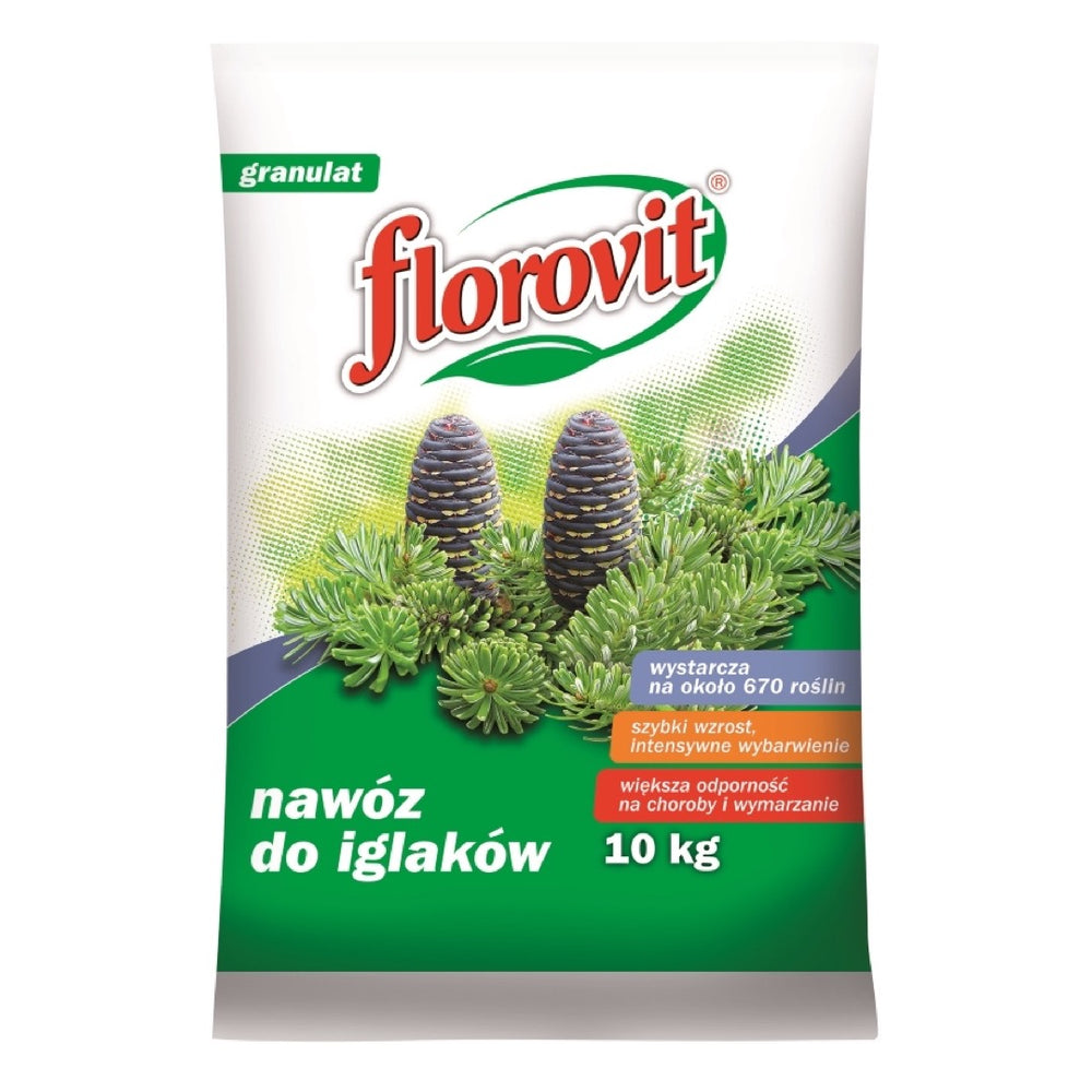 Worek granulowanego nawozu Florovit do iglaków 10 kg