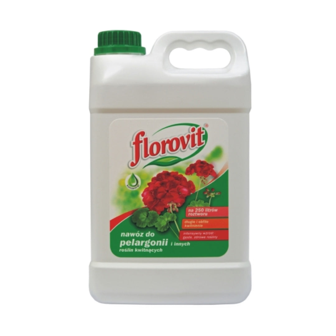 Kanister płynnego nawozu Florovit do pelargonii 2,5 l
