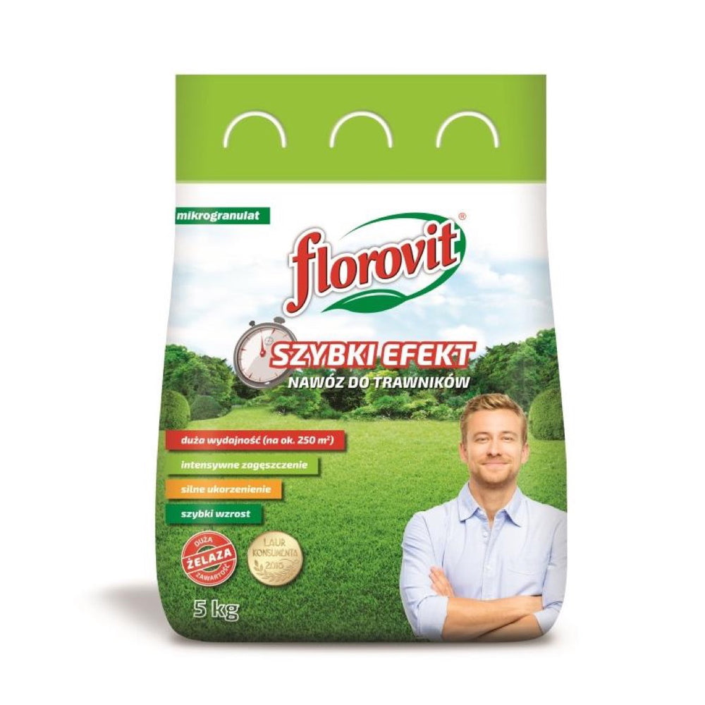 Worek nawozu Florovit do trawników Szybki efekt 5 kg