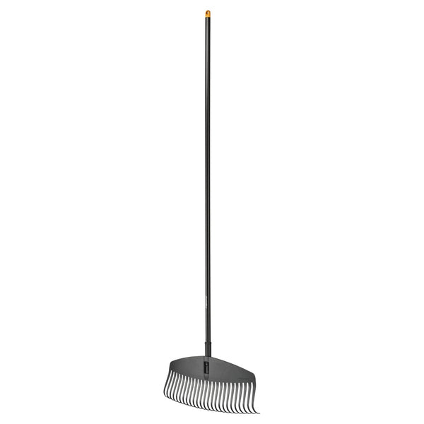 Grabie do liści Fiskars Solid L, ujęcie z boku z 25 zębami