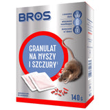 Opakowanie granulatu na myszy i szczury Bros 140 g