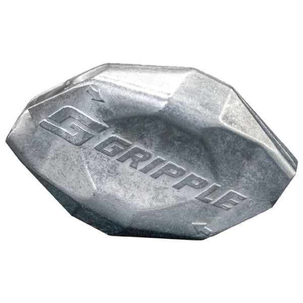 Szybkozłączka Gripple Jumbo do drutu 2,5-3,15 mm, widok z bliska, na białym tle