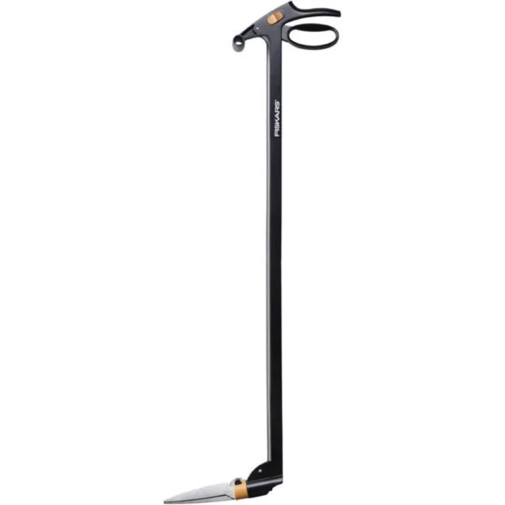Długie nożyce do trawy Fiskars GS46 z pomarańczowym przełącznikiem serwo