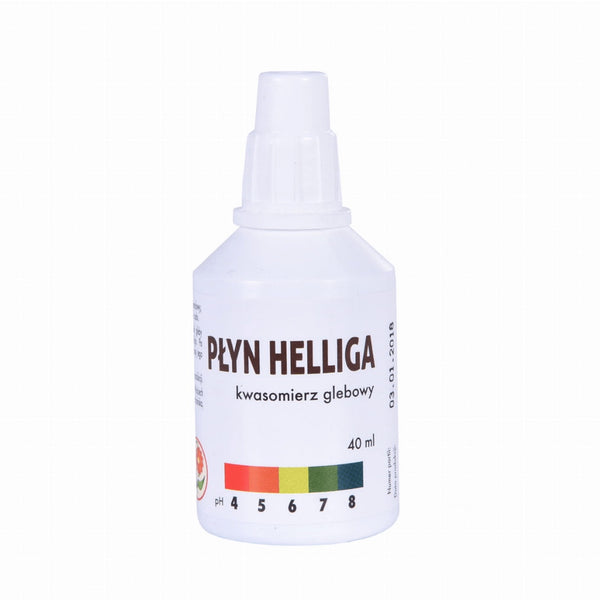Butelka 40 ml płynu Helliga do kwasomierza glebowego ze skalą pH od 4 do 8