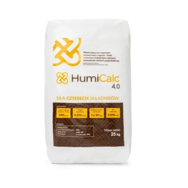 Worek HumiCalc 4.0 25 kg, wapno nawozowe z kwasami humusowymi i borem