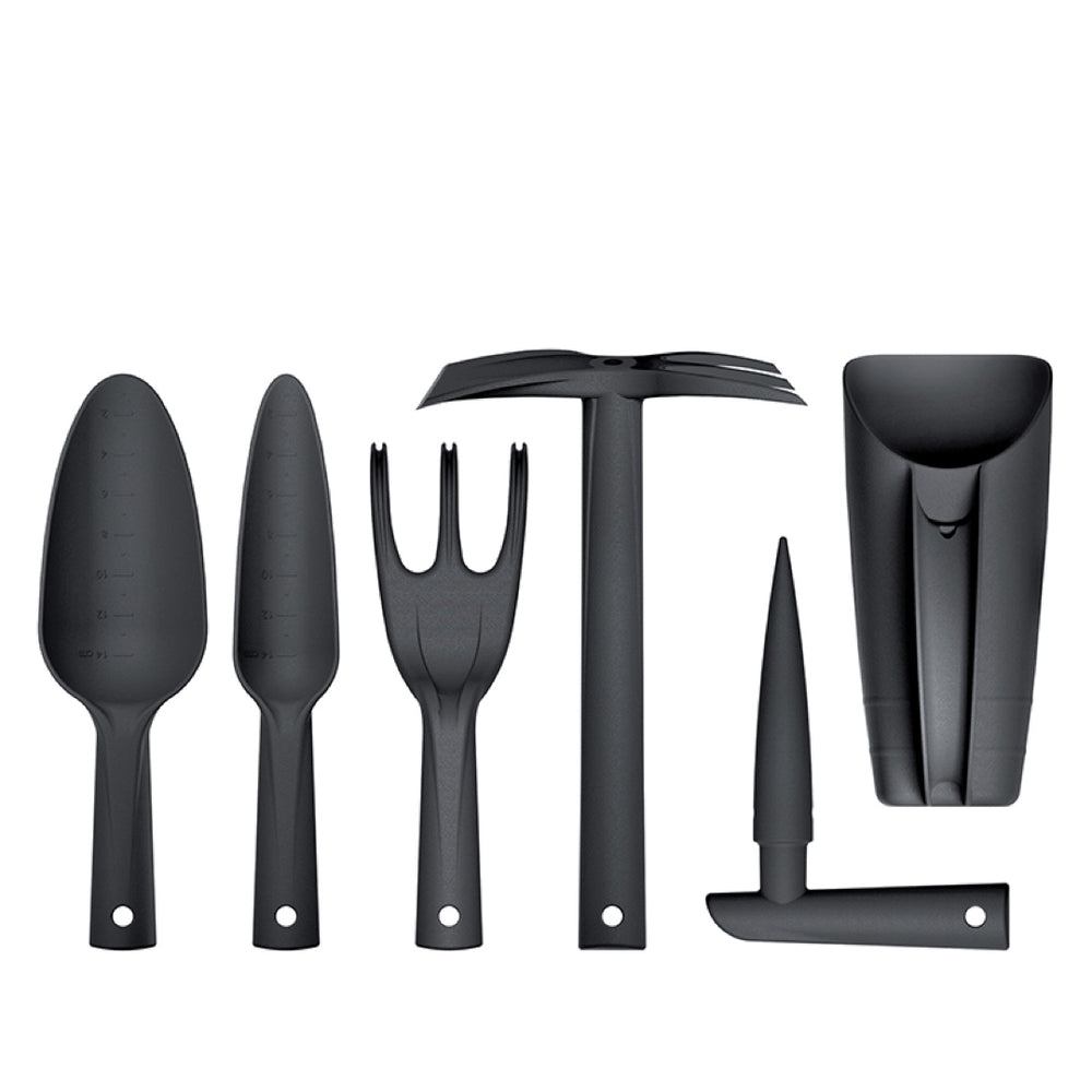 Czarny zestaw narzędzi ogrodowych Respana Gardening Tools Set Prosperplast