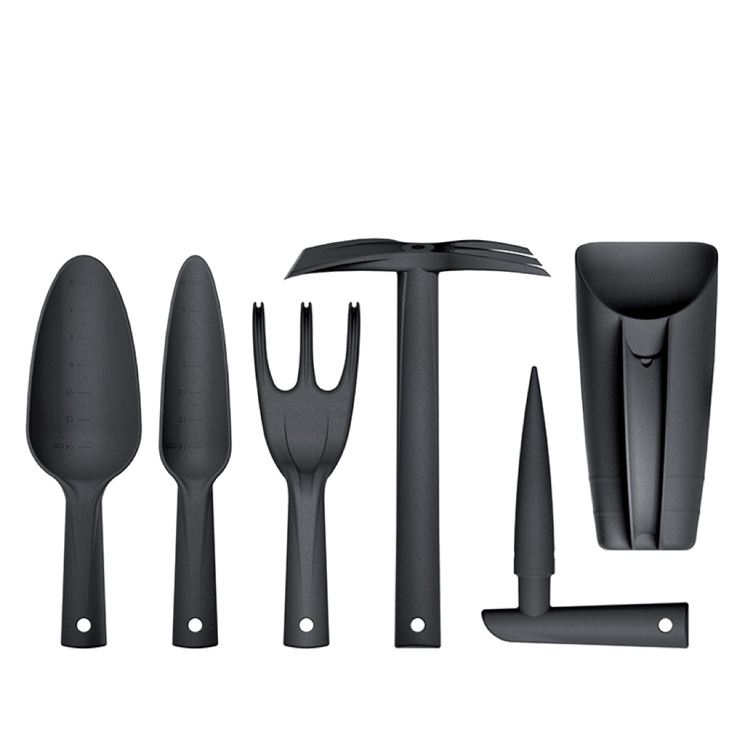 Czarny zestaw narzędzi ogrodowych Respana Gardening Tools Set Prosperplast
