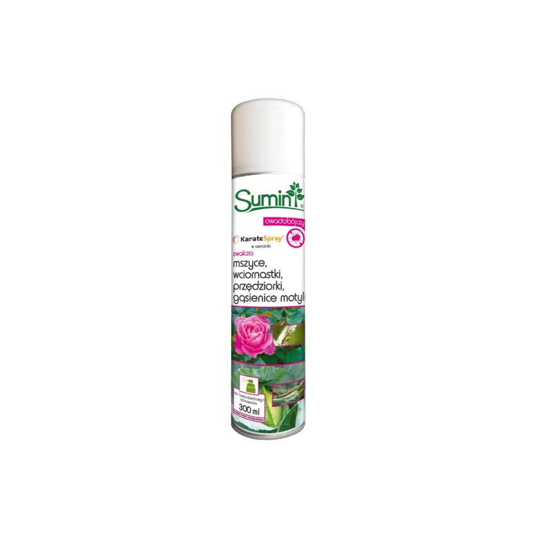 Karate Spray aerozol 300 ml Sumin, środek na mszyce, wciornastki i gąsienice