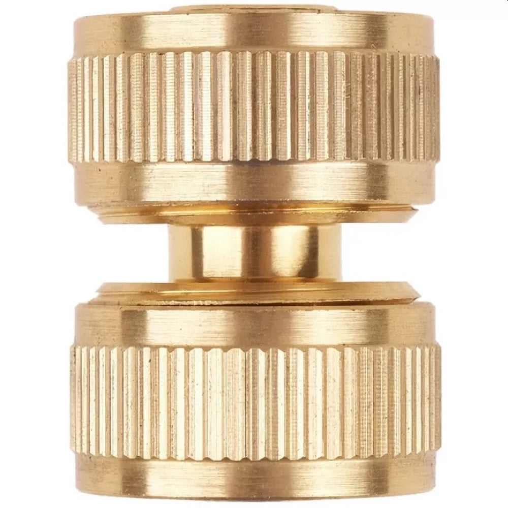 Mosiężny reperator Khayner Garden KB512, łącznik dwóch węży 1/2 cala