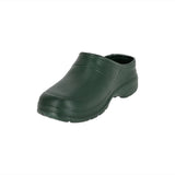 Chodak EVA typu Clogs Kolmax 036 w kolorze zielonym, ujęcie z boku, na białym tle