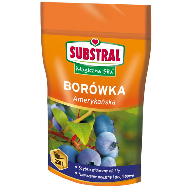 Torebka 350 g nawozu Substral Magiczna Siła do borówek na białym tle