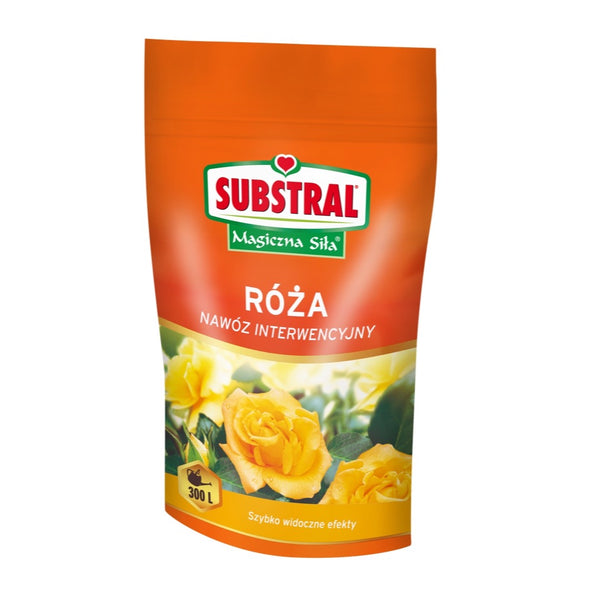 Torebka 300 g nawozu Substral Magiczna Siła do róż na białym tle