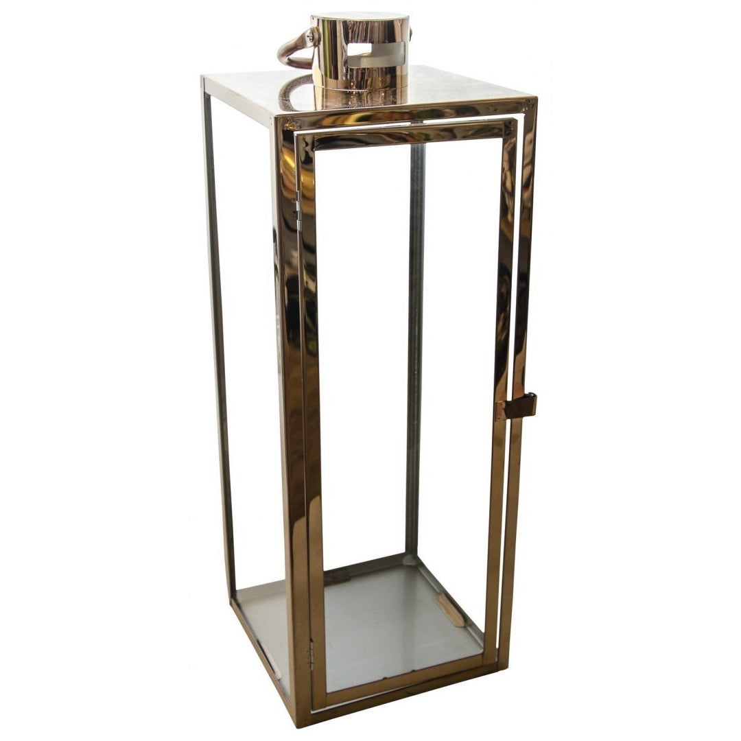 Latarnia Barcelona Direct Home and Garden na świecę, rozmiar L, metal i szkło