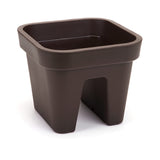 Donica balustradowa Lobelia Lamela w kolorze mokka na białym tle