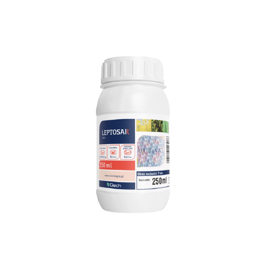 Butelka 250 ml insektycydu Leptosar 200 SL firmy Ciech Sarzyna