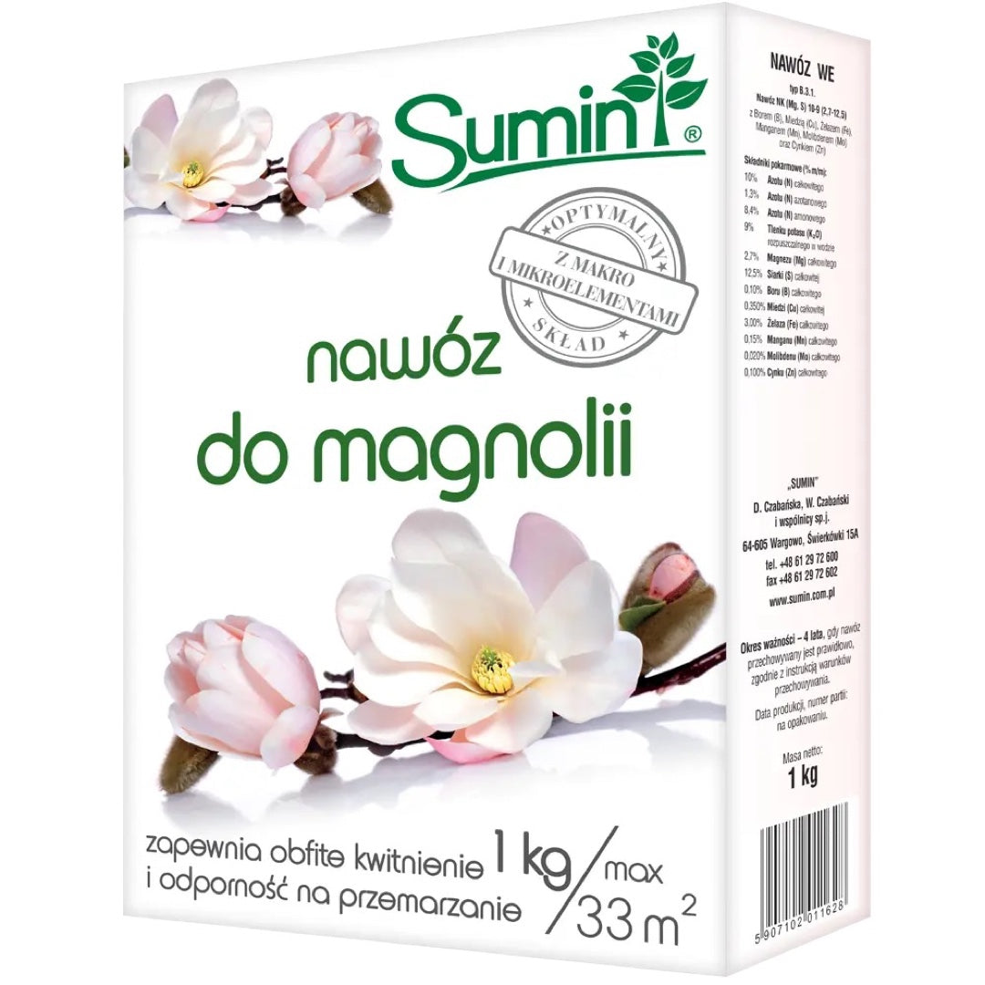 Opakowanie 1 kg nawozu do magnolii Sumin