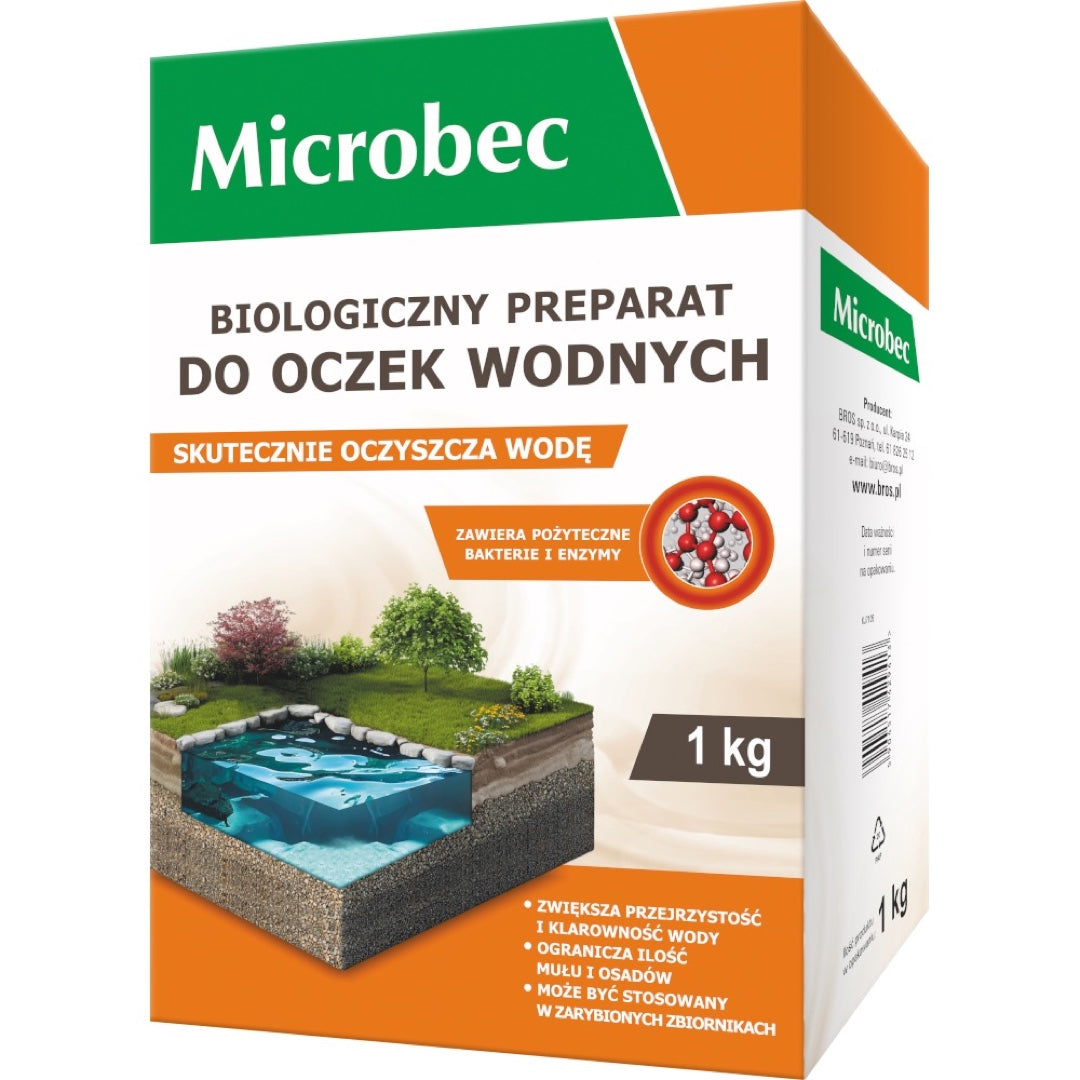 Opakowanie preparatu Microbec Bros do oczek wodnych 1 kg