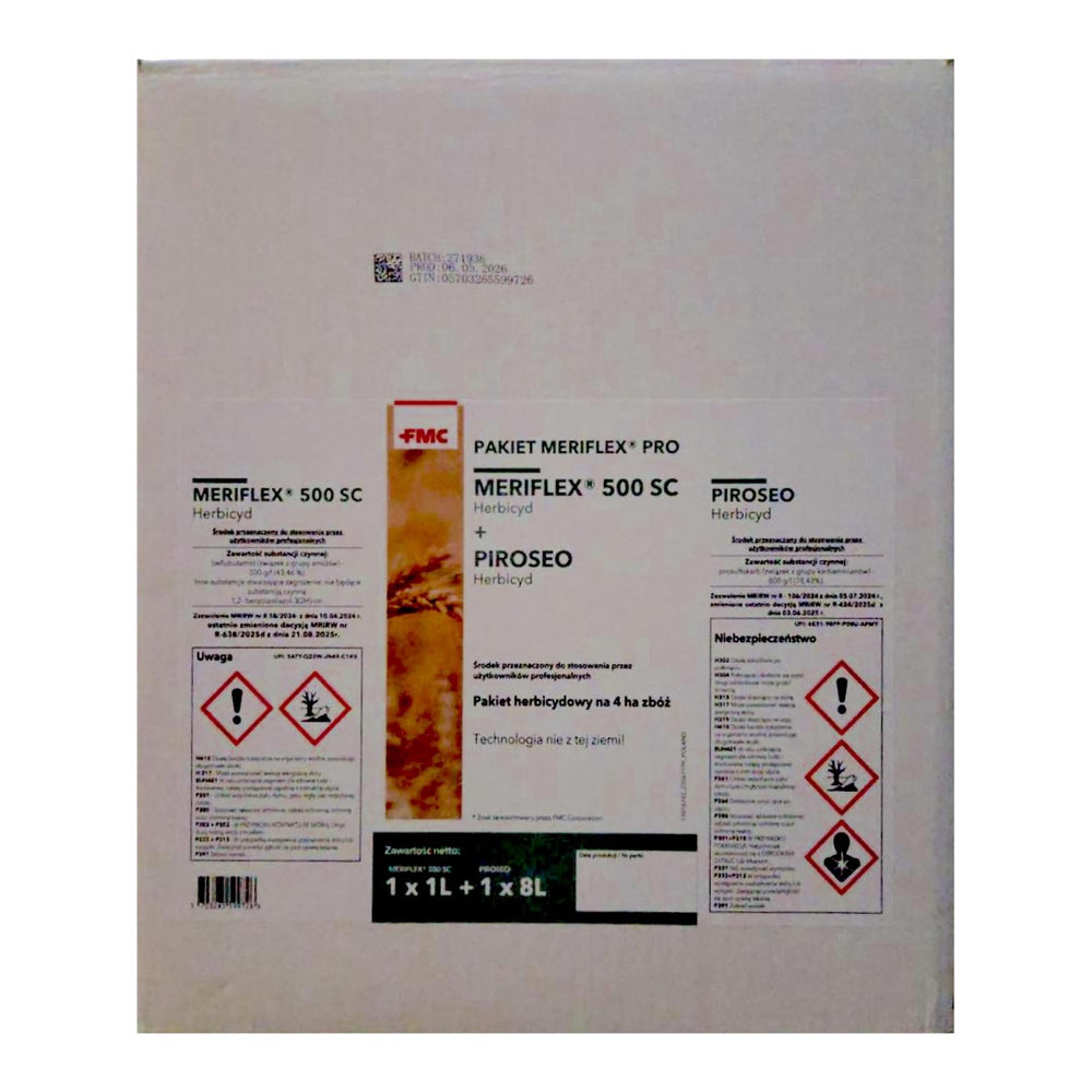 Pakiet MeriFlex Pro FMC: MeriFlex 500 SC 1 l i Piroseo 8 l, karton