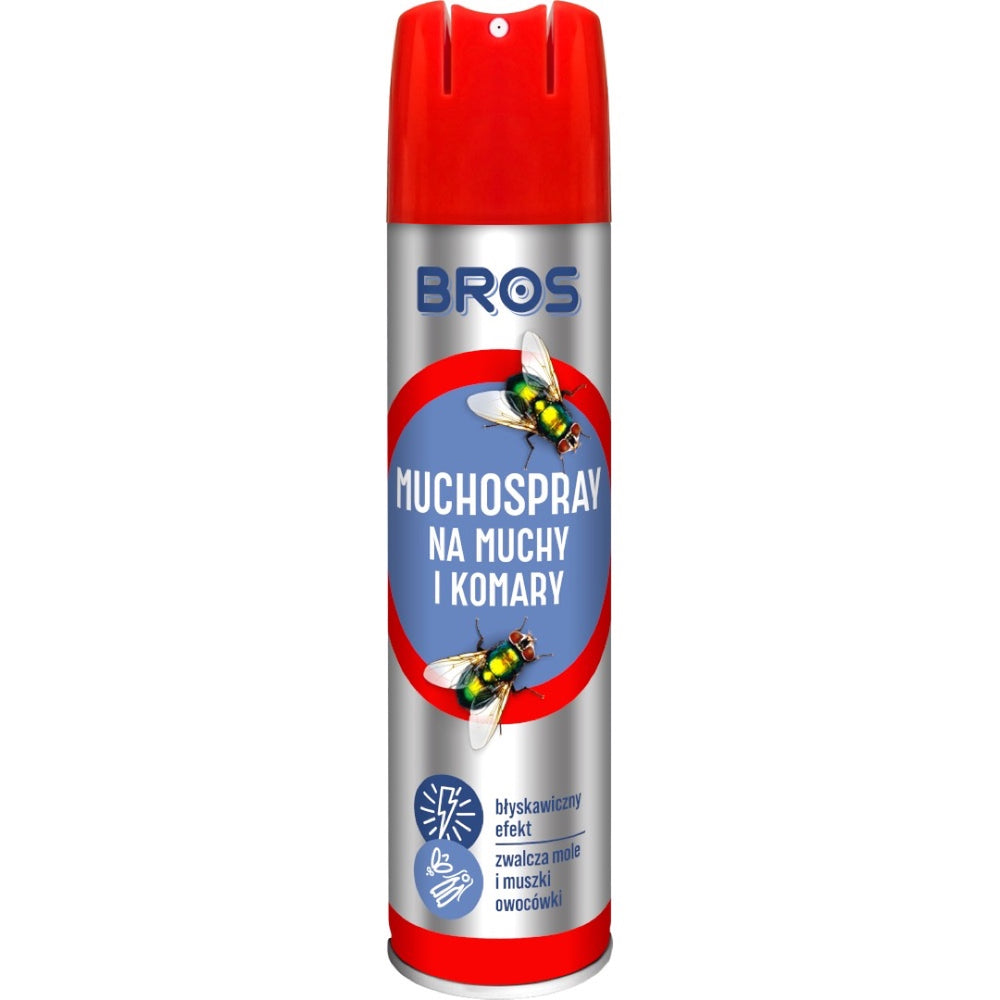 Aerozol Muchospray Bros 400 ml na owady latające