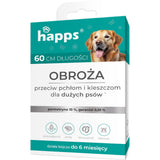 Opakowanie obroży Happs przeciw pchłom i kleszczom dla dużych psów, 60 cm