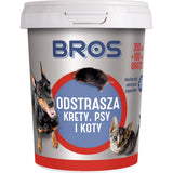 Opakowanie proszku Odstrasza krety, psy i koty Bros