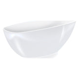 Biała owalna doniczka Coubi Orchid 36 cm Prosperplast na białym tle