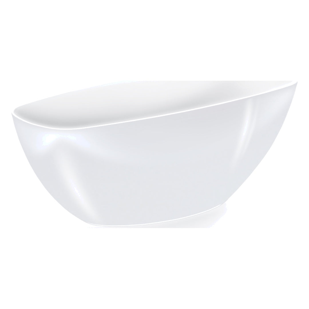 Biała owalna doniczka Coubi Orchid 36 cm Prosperplast na białym tle