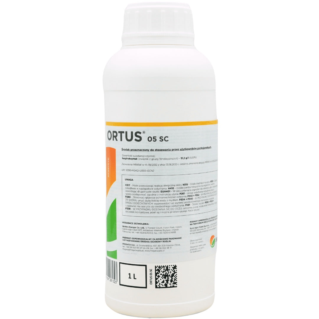 Butelka 1 l akarycydu Ortus 05 SC firmy Sumi Agro