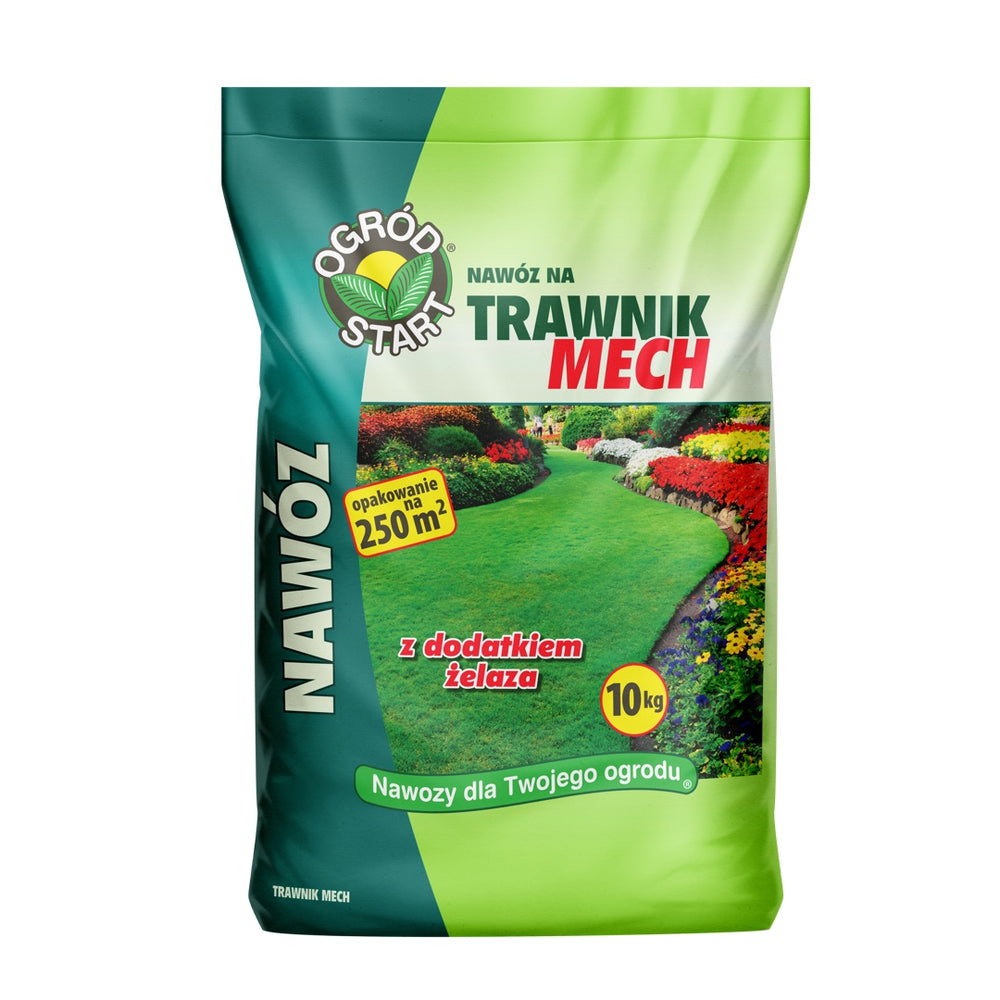 Ogród Start nawóz do trawników z mchem, worek 10 kg