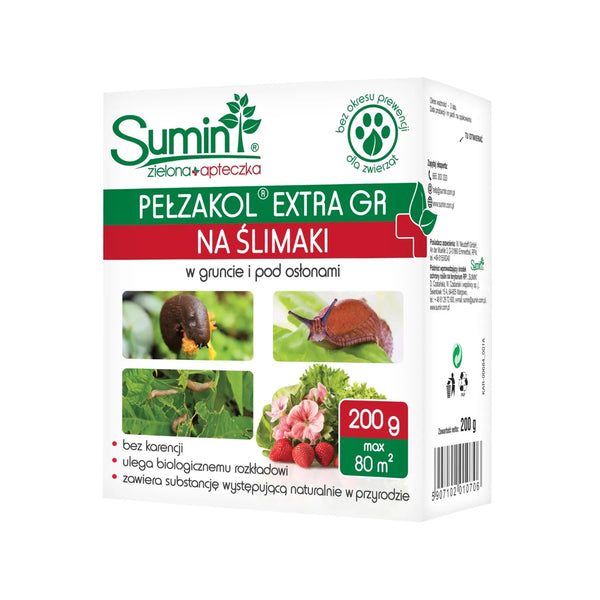 Pudełko 200 g granulatu Pełzakol Extra GR Sumin na ślimaki