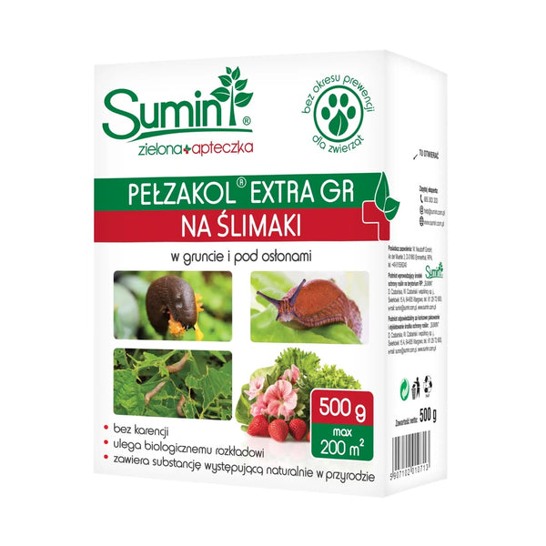 Pudełko 500 g granulatu Pełzakol Extra GR Sumin na ślimaki