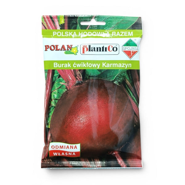 Opakowanie nasion burak ćwikłowy karmazyn PlantiCo (50 g na zdjęciu)