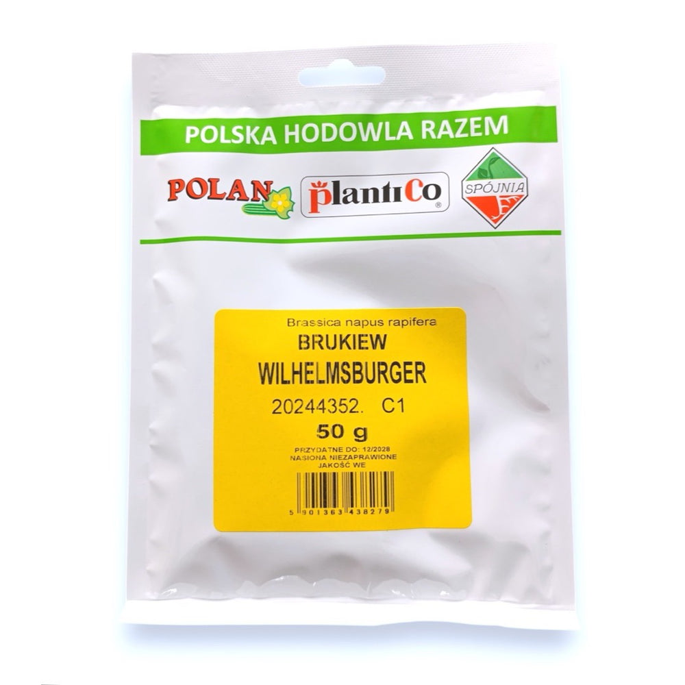 Opakowanie nasion brukwi Wilhelmsburger PlantiCo (50 g na zdjęciu)