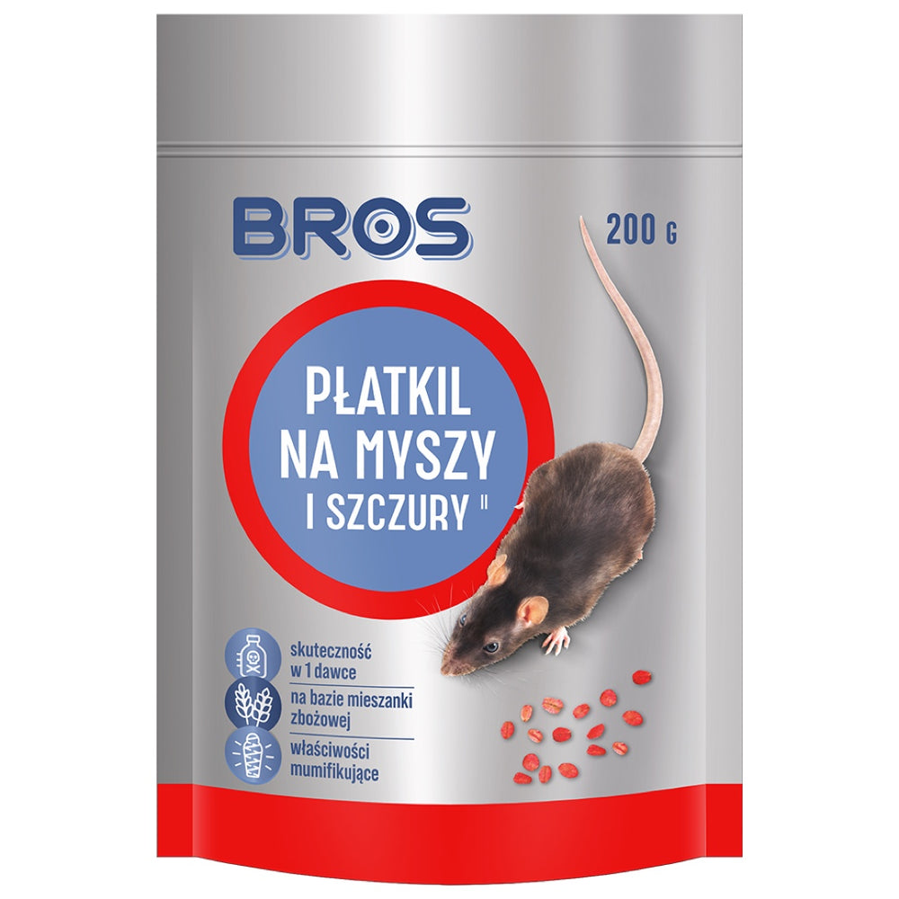 Opakowanie Płatkil na myszy i szczury Bros 200 g typu doypack