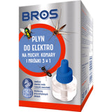 Butelka płynu do elektrofumigatora Bros 3w1 na muchy, komary i mrówki, 30 ml