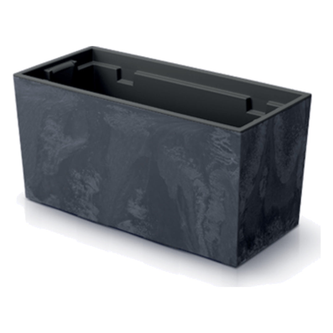 Skrzynka Urbi Case Beton Effect 40 cm w kolorze antracytowym na białym tle
